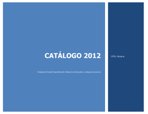 catálogo 2012