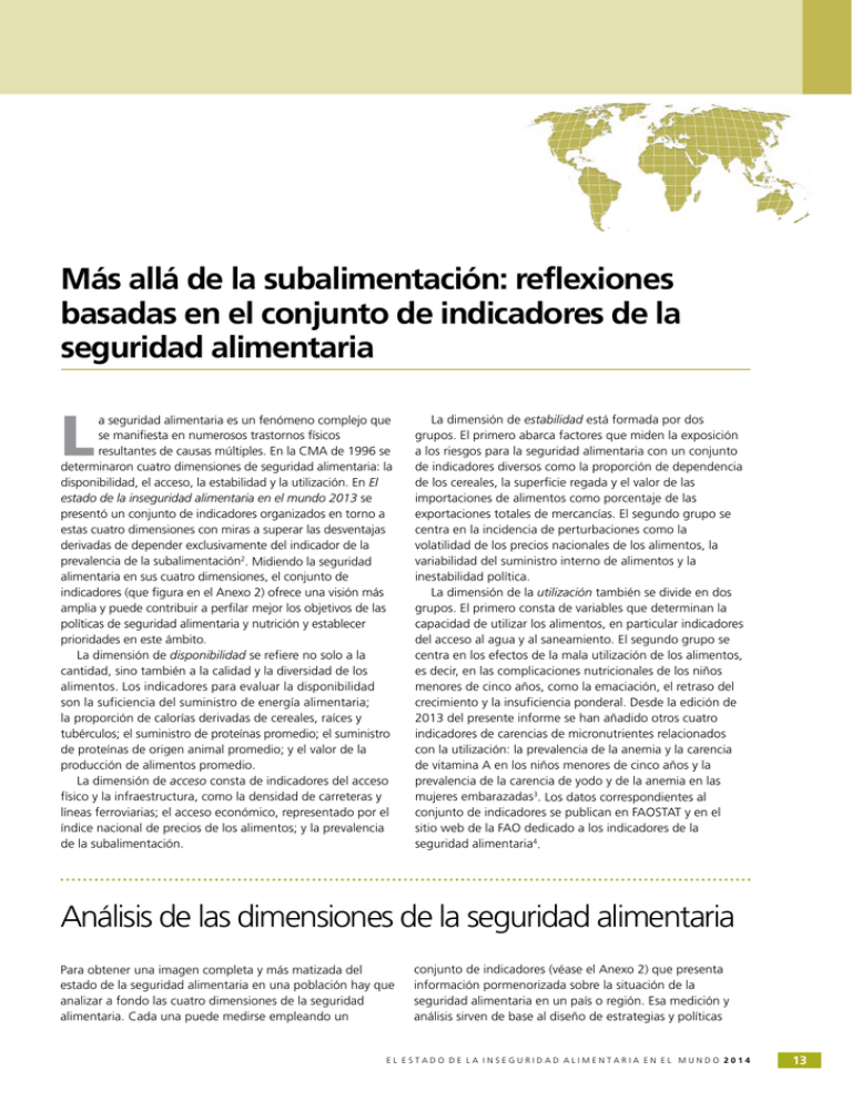 El Estado de la Inseguridad Alimentaria en el Mundo 2014