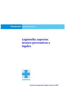 Legionella: aspectos técnico-preventivos y legales