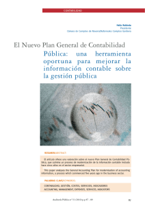 El Nuevo Plan General de Contabilidad Pública: una herramienta