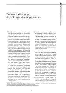Decálogo del traductor de protocolos de ensayos clínicos1