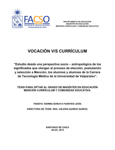 VOCACIÓN V/S CURRÍCULUM