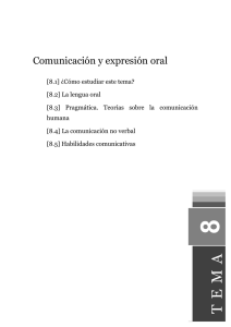 Comunicación y expresión oral