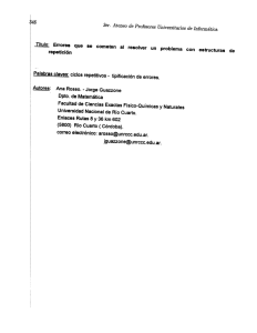 3er. Ateneo de Profesores Universitarios de Informática TItulo