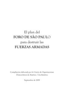 El Plan del Foro de Sao Paulo contra las FF.AA.