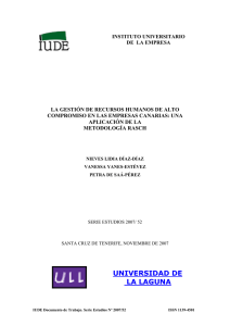 La Gestión de Recursos Humanos de alto compromiso en