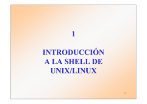 1 INTRODUCCIÓN A LA SHELL DE UNIX/LINUX