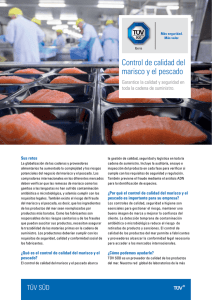 Control de calidad del marisco y el pescado