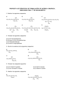 propuesta de ejercicios de formulación de química