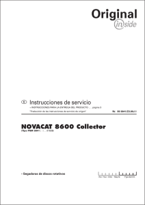 NSTRUCCIONES NOVACAT 8600 Collector