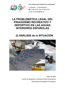 Informe sobre Navegación - Federación Española de Piragüismo