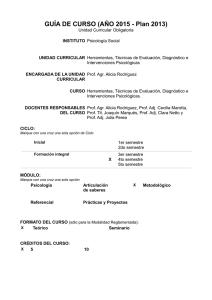 Herramientas, técnicas de evaluación