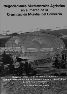 Negociaciones Multilaterales Agrícolas en el marco de la