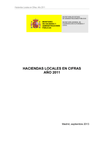 Haciendas Locales en cifras 2011