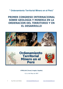 ordenamiento minero - peru - Geco