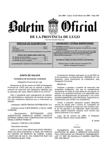 Boletín Oficial de la Provincia de Lugo - Núm. 038