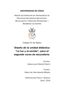 &ldquo;La luz y el sonido&rdquo;, para el segundo curso de secundaria.