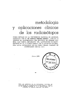 metodologia y aplicaciones clinicas de los radioisótopos