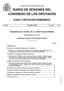 Diario de Sesiones de Pleno y Diputación Permanente