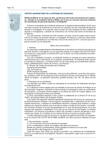 Bases de la convocatoria - Boletin Oficial de Aragón