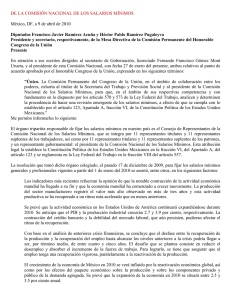 DE LA COMISIÓN NACIONAL DE LOS SALARIOS MÍNIMOS México