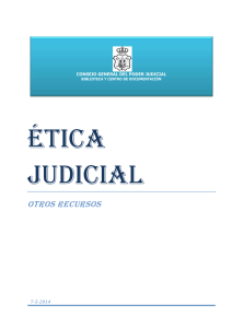 Ética Judicial. Otros recursosAbre en nueva ventana