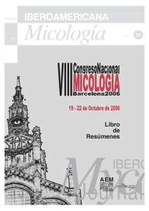 Comunicaciones/Ponencias - Revista Iberoamericana de Micología