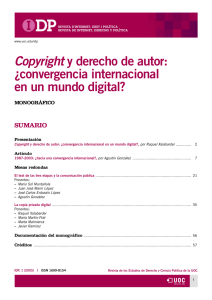 (2005). «Copyright y derecho de autor: ¿convergencia internacional