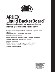 ARDEX Liquid BackerBoardTM