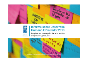 Presentación del Informe sobre Desarrollo Humano El Salvador