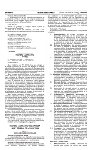 Decreto legislativo que aprueba la ley general de