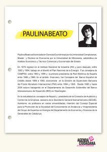 Paulina Beato - Agenda Ciudadana de Ciencia e Innovación