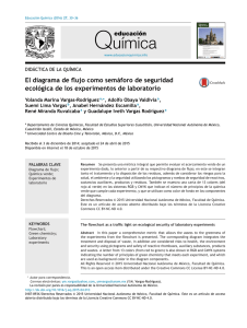 El diagrama de flujo como semáforo de seguridad ecológica de los