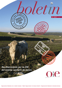 Reconocimiento por la OIE del estatus sanitario de pa&iacute;ses