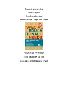 Educacion especial - NUC-División Online