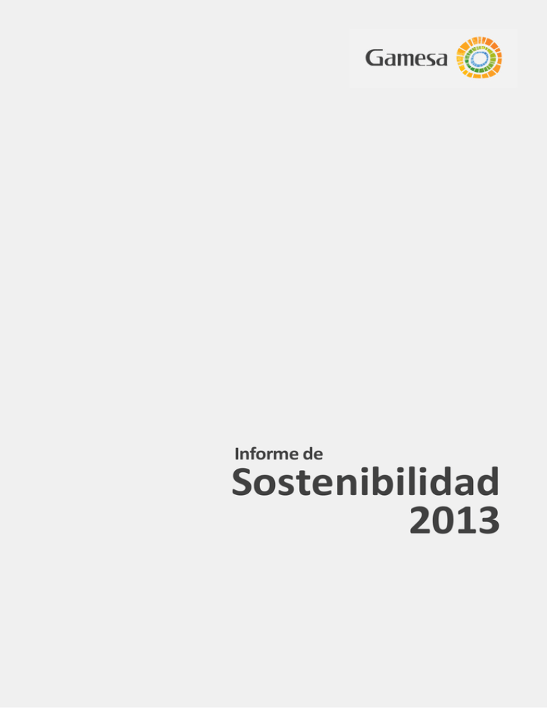 Informe De Sostenibilidad 2013