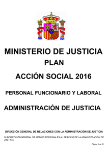 BASES Acción social Ministerio de Justicia 2016