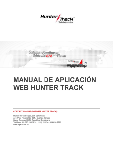 manual de aplicación web hunter track