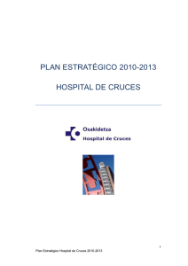 PLAN ESTRATÉGICO 2010-2013 HOSPITAL DE CRUCES