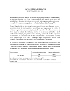 Informe Tercer Trimestre 2009 - Corporación Autónoma Regional