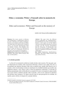 Ethos y economía: Weber y Foucault sobre la memoria de Europa