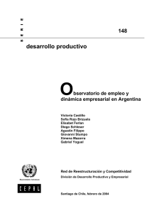 Observatorio de empleo y dinámica empresarial en Argentina