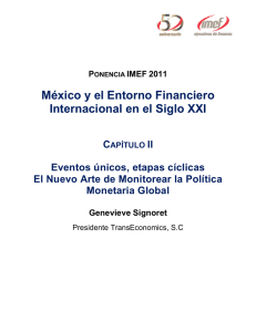 México y el Entorno Financiero Internacional en el Siglo XXI