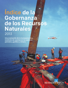 Índice de la Gobernanza de los Recursos Naturales 2013
