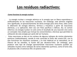 Los residuos radiactivos - ies "poeta claudio rodríguez"