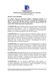 Resolución 005-2014 - Ministerio de Cultura