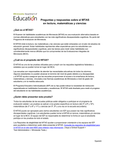 MTAS - Minnesota Department of Education