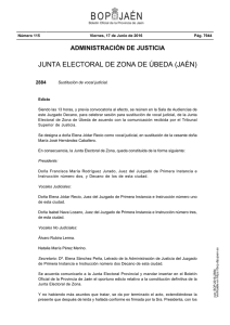 JUNTA ELECTORAL DE ZONA DE ÚBEDA (JAÉN)