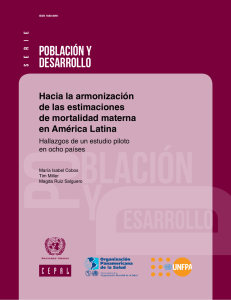 estudio de estimacion de la mortalidad materna en america latina