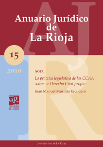 La práctica legislativa de las CCAA sobre su Derecho Civil propio